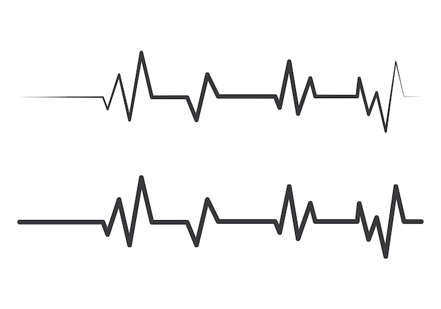 Vector heartbeat pulse vector