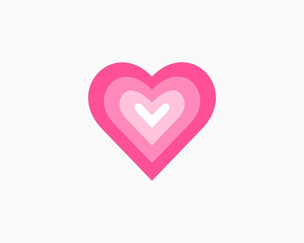 Vector hearts multi layered template