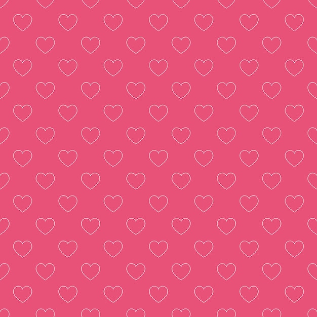 Vector hearts pattern. valentines day background for holiday template. creative and luxury style illustration