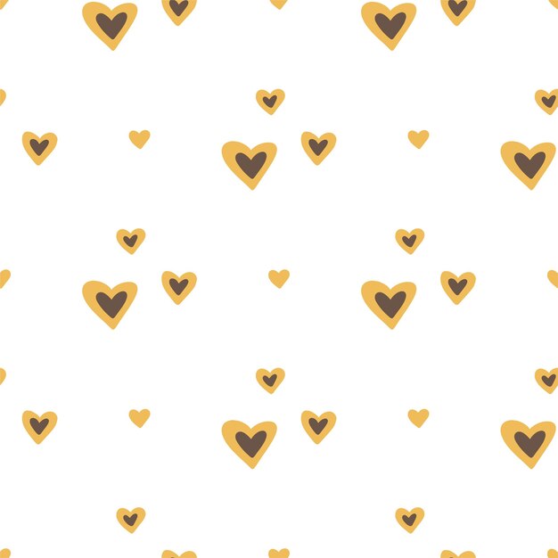 Hearts seamless background