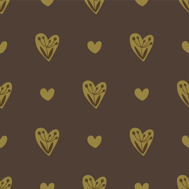 Hearts seamless background