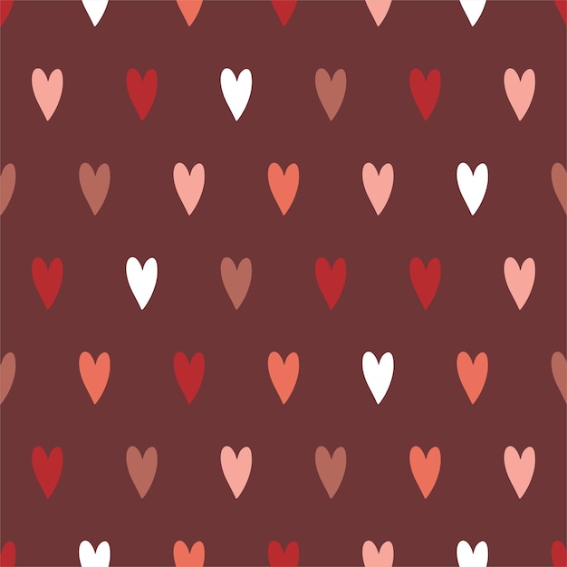 Hearts seamless pattern lovely romantic background great for Valentines Day