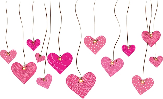 Vector hearts. valentine's day. high quality vector illustration.