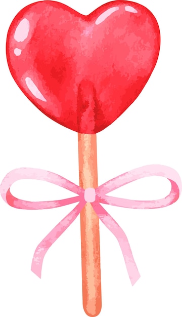 Heartshaped lollipop