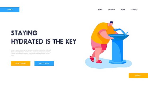 Heat, Summertime Weather Landing Page Template