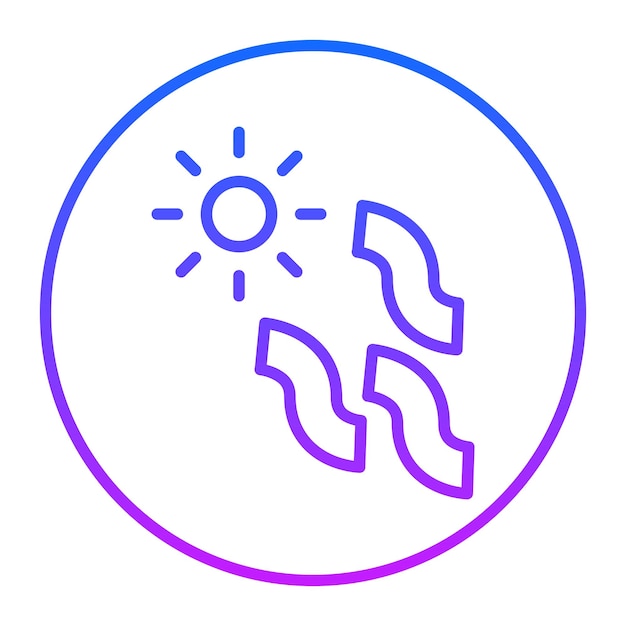 Heat Wave Vector Icons