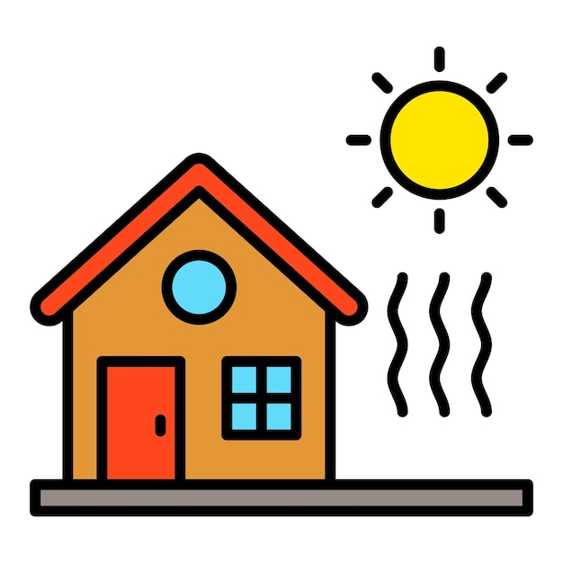 Vector heat waves icon