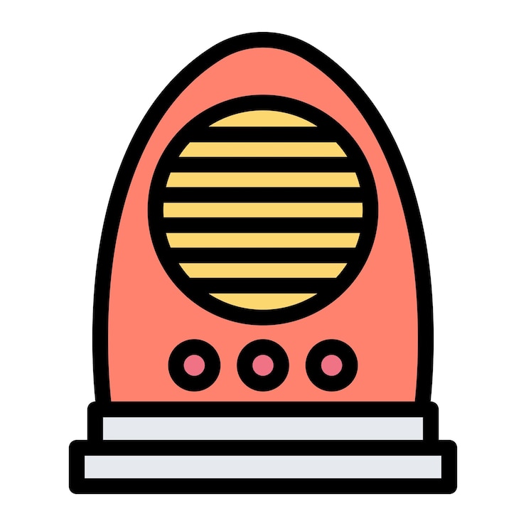 Vector heater vector icon design illustration