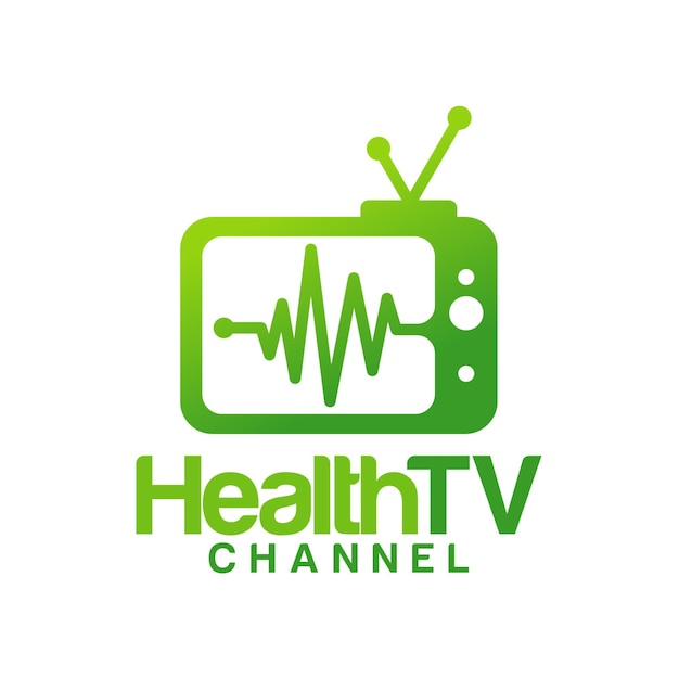 Heath Television logo template vector illustration