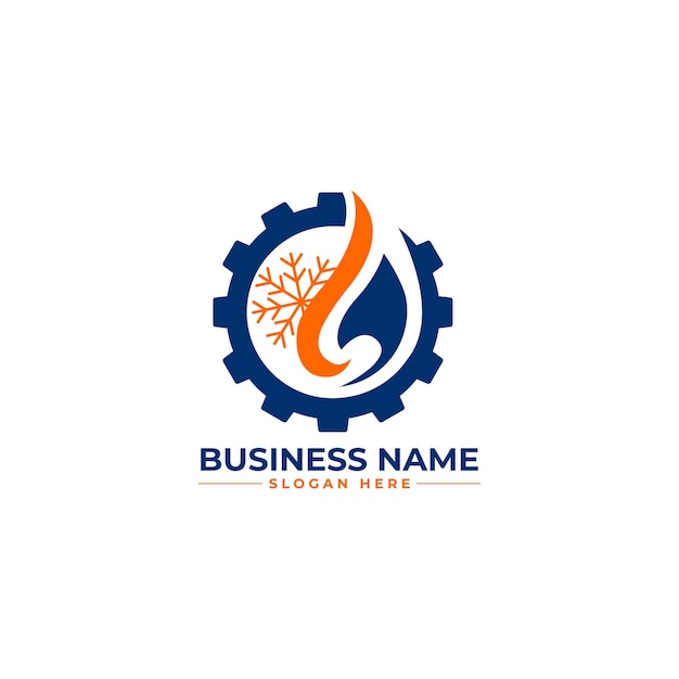 Heating service logo, hvac, oil, gas, air condition, fire  logo