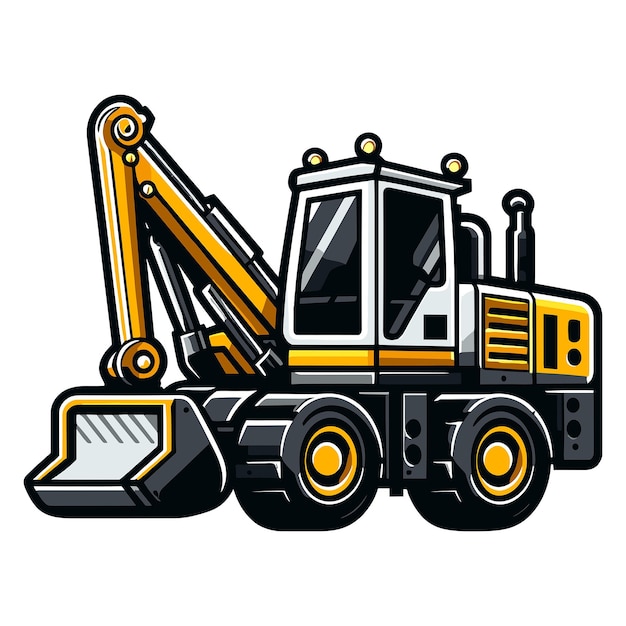 Vector heavy equipment vector ilustration