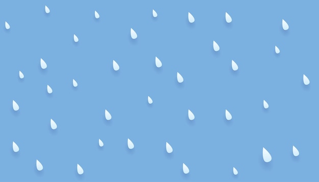 Vector heavy rain in dark sky