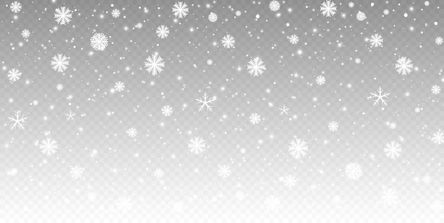豪雪。多くの白い冷たいフレーク要素