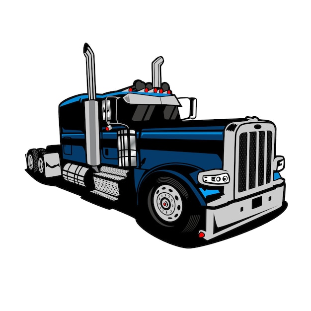 Heavy truck illustration