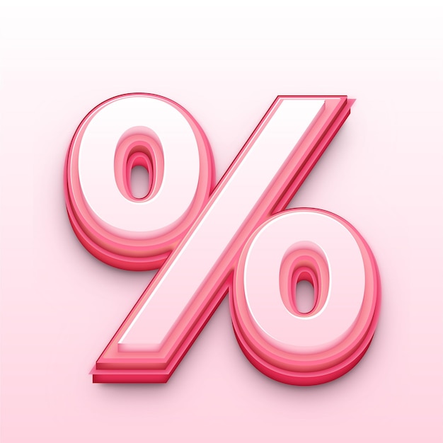 Hedendaagse 3d roze ouderschap teken icoon