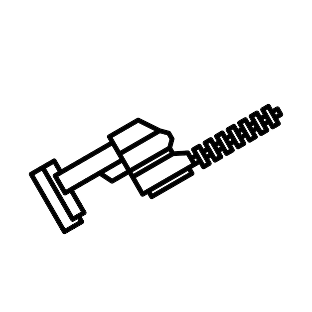 hedge trimmer icon in line style