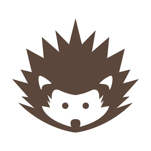 Hedgehog logo icon design illustration