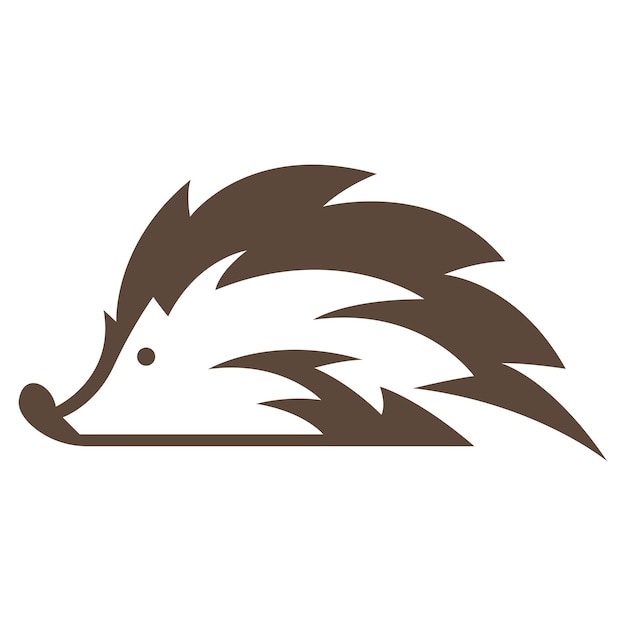 Hedgehog logo icon design illustration