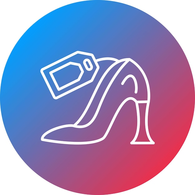 Immagine vettoriale dell'icona heel sale può essere utilizzata per shopping friday