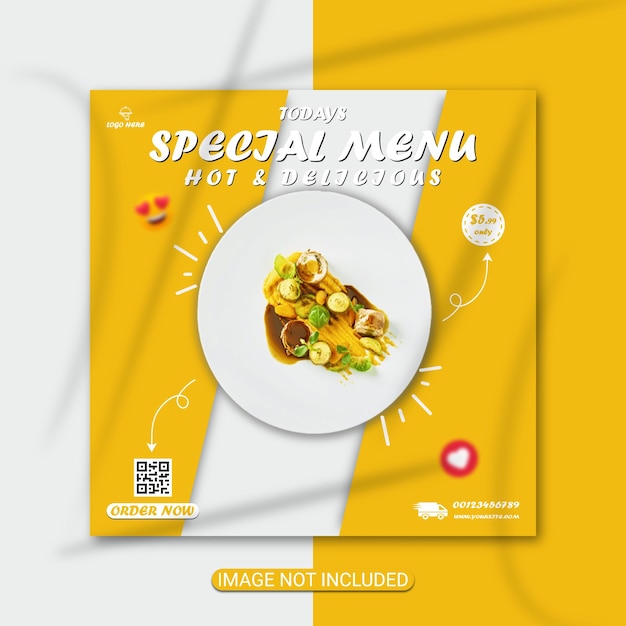 heerlijk eten menu banneradvertenties ontwerpen premium vector