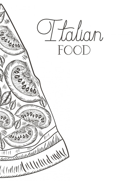 Heerlijk Italiaans pizza geïsoleerd pictogram