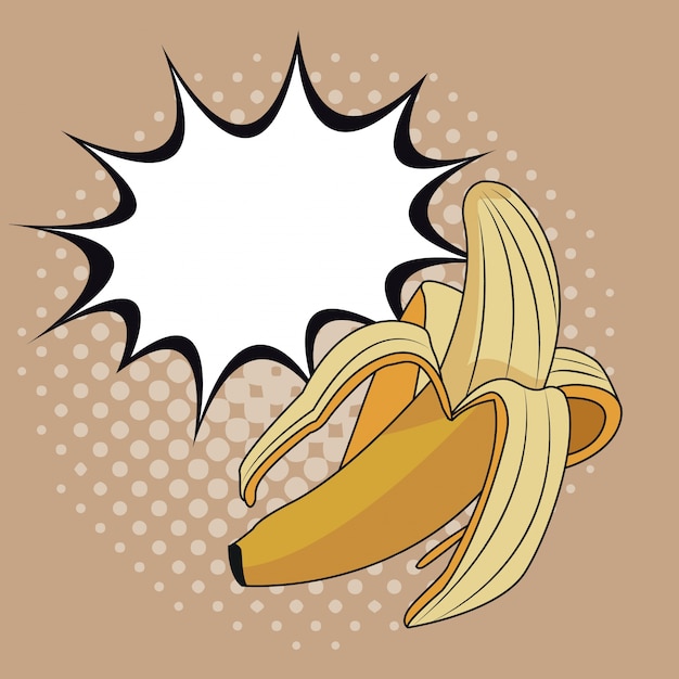 Heerlijke bananenpop-art