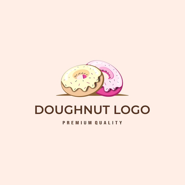 Heerlijke donut logo vector sjabloon afbeelding ontwerp donut logo pictogram voor donut winkel