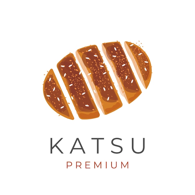 Heerlijke kant-en-klare Katsu Vector Illustratie Logo