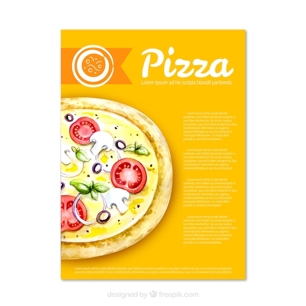 Heerlijke pizza brochure