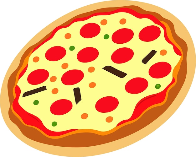 Heerlijke pizza met tomaat en mozzarella.