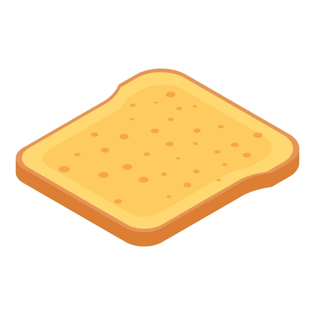 Heet toast pictogram isometrisch van heet toast vector pictogram voor webdesign geïsoleerd op een witte achtergrond