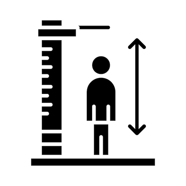 Height Check Vector Illustration Style