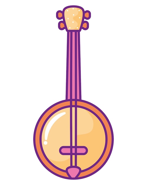 Vector helder banjo ontwerp