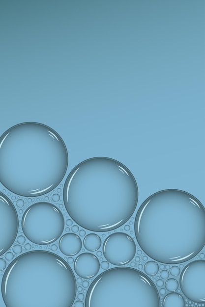 Helder waterdruppels rand Bubble Drop frame banner Waterdruppels vloeibare rand of frame