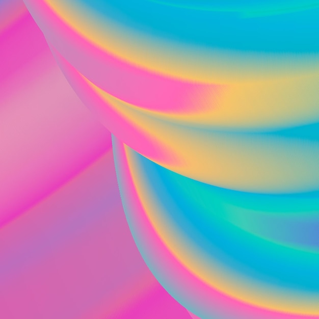 Heldere kleurrijke abstracte achtergrond Vloeibare kleurstroom Golvende 3D-achtergrond Vloeiende gradiëntgolven Trendy vectorillustratie Eenvoudig te bewerken sjabloon voor uw ontwerpprojecten