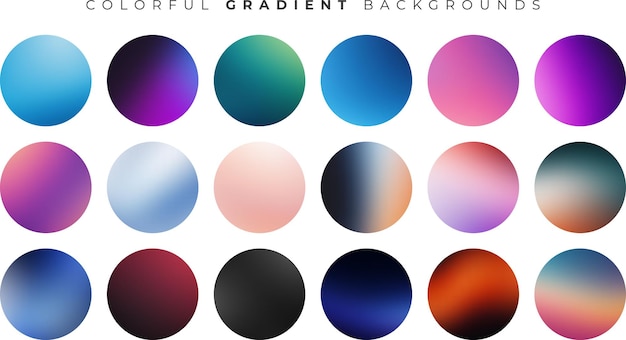 Heldere pastel achtergrond set Moderne UI Vector Design