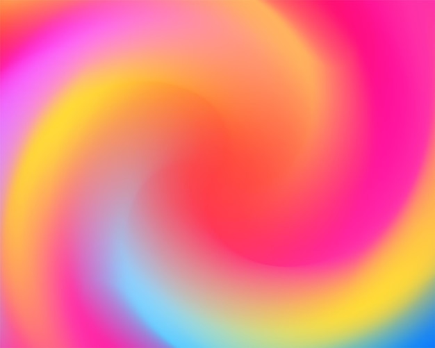 Heldere regenboog kleur swirl abstracte achtergrond. Vector twist behang ontwerp. Glanzende onscherpte en vloeiende achtergrond.