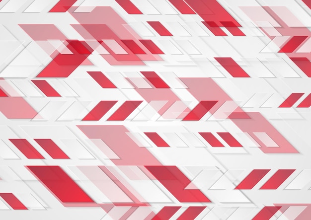 Heldere rode tech geometrische abstracte achtergrond