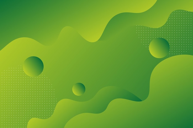 Heldergroene abstracte achtergrond met golf- en cirkelpatroon