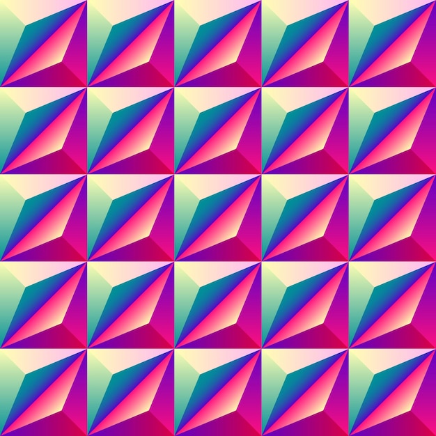 Helderkleurige geometrische romben naadloze patronen