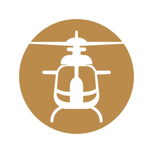 Helicopter icon logo design