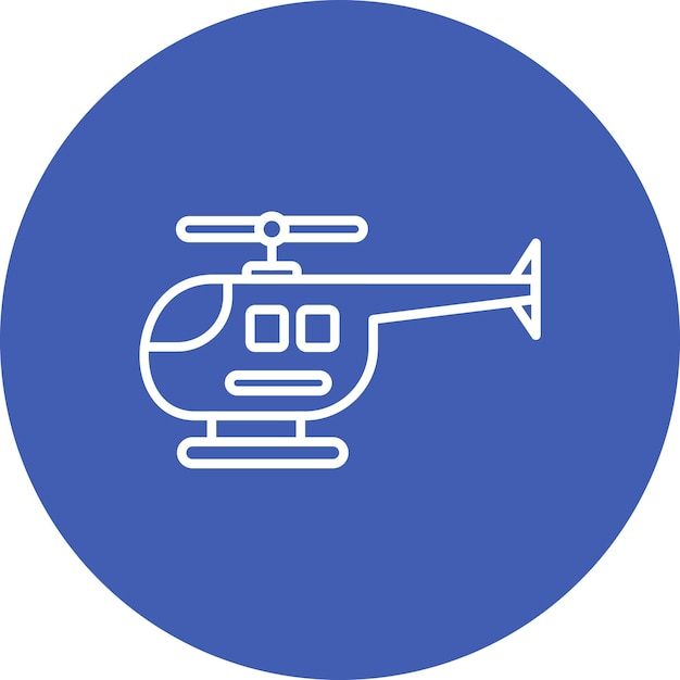 Вектор Векторное изображение значка вертолета может быть использовано для авиации