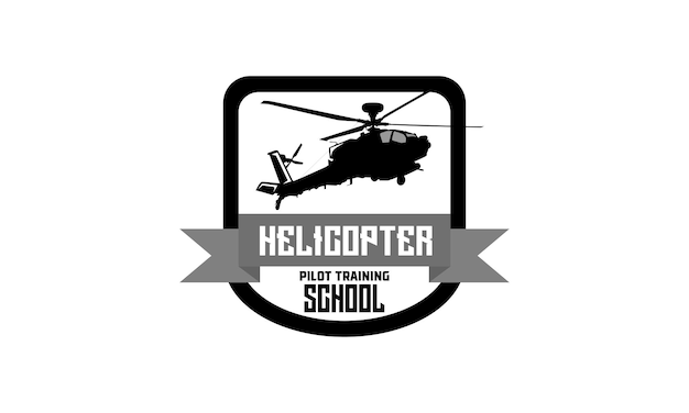 Helicopter Logo designs badge Vector template