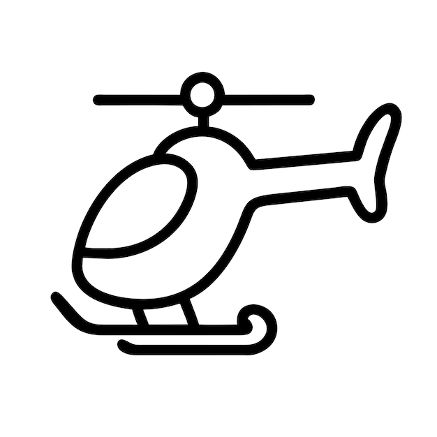 helicopter vector graphics illustration EPS source file format lossless scaling icon design