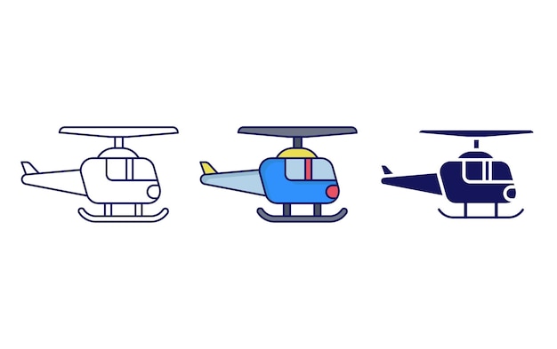 Helicopter vector icon