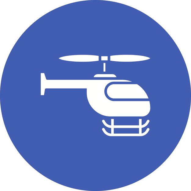 Helicopter vector illustratie stijl