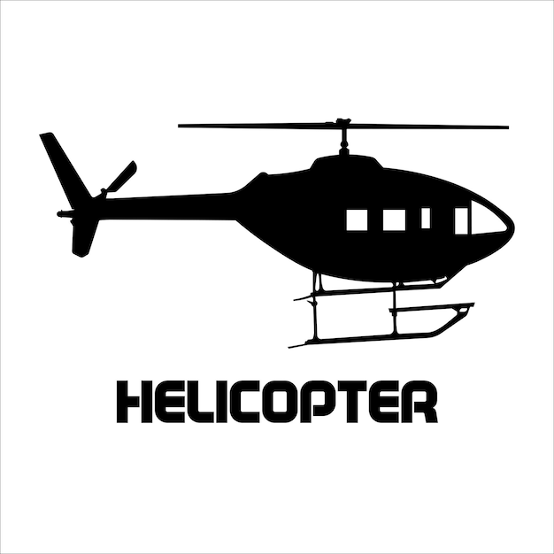 Helikopter logo illustratie vector ontwerp