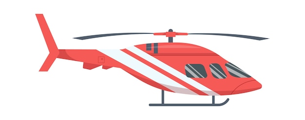 Vector helikopter vliegtuigvoertuig