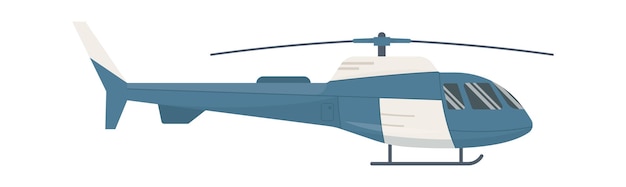 Vector helikopter vliegtuigvoertuig