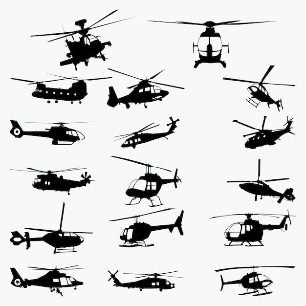 Helikoptersilhouetten